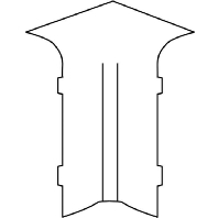 Inner elbow for baseboard wireway SFI70.3