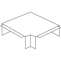 Flat bend for cable duct 60x107mm W60110.3