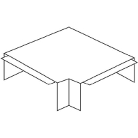 Flat bend for cable duct 60x130mm W60130.3