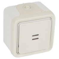 Push button 1 make contact (NO) white 69764