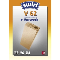 Bag for vacuum cleaner V 62 (quantity: 8)