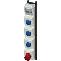 CEE-Socket combination wall mount IP44 960004