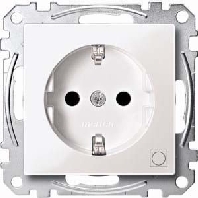 SCHUKO-Steckdose pws/gl Kennz.Trockner MEG2351-0319