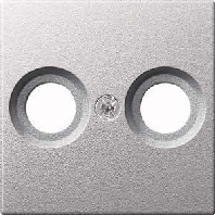 Zentralplatte alu f�r Antennendose MEG4122-0460