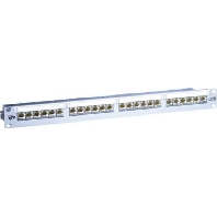 24-Port Panel E-DAT C6 1U aluminum modular LS, TN E-DAT C6 MP24 mod