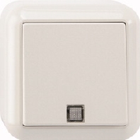 EIB, KNX push button 1 change-over contact white, MEG3160-8719