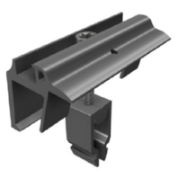 Endklemme Vario mit Erdung,schwarz eloxiert 96114-00