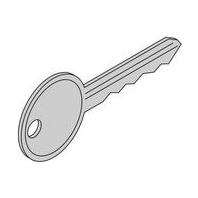 Cylinder key for enclosure 60127-018