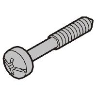 Machine screw M2,5x12,3mm 21101-101 (quantity: 100)