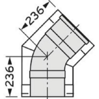 Bogen 45 Grad DN300/200 Eds 0020095548