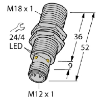 Inductive proximity sensor 5mm BI5-M18-Y1X-H1141