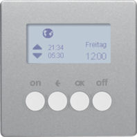 Funk-Zeitschaltuhr KNX alu/lack 85745224