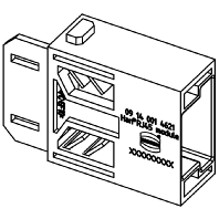 Modul Einsatz Han RJ45 fr Patchkabel 09 14 001 4621