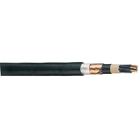 Low voltage power cable 4x4mm² 0,6/1kV NYCY 4x 4RE/ 4 Eca