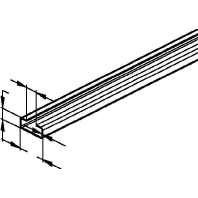 C-profile 2000x25x10mm 2913/2 BO