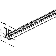 C-profile 2000x25x12mm 2920/2 BO