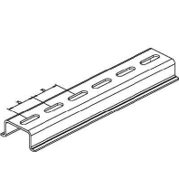 DIN rail (top hat rail) 35/15 mm 2000mm 2934/2 GO