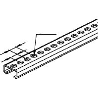 C-profile 2000x30x15mm 2971/2 FL