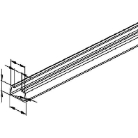 C-profile 2000x35x18mm 2980/2 BO