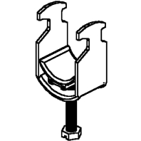 Cable clamp for strut 52...58mm BK 58