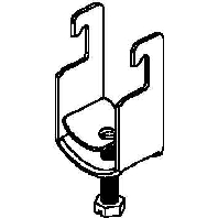 Cable clamp for strut 28...34mm BU 34