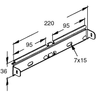 Longitudinal joint for cable tray GRVS 4