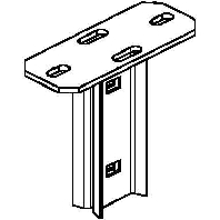 Head plate for profile rail KI 80