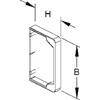 Cable protection ring for duct 100x60mm LER 60.100