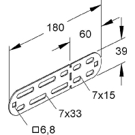 Coupler for installation duct 39mm LIV 60