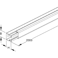 Wireway 40x40mm LLK 40.040