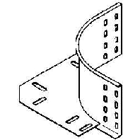 Bend for cable tray (solid wall) REK 110