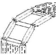 Bend for cable tray (solid wall) RGS 60.300