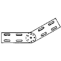 Length- and angle joint for cable tray RGV 60 E3