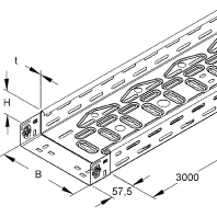 Kabelrinne 60x100, RLVC 60.100