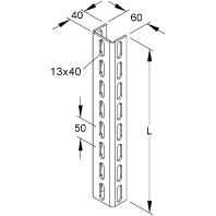 Profil U 6040/3000 F