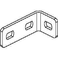 Wandanschlusswinkel f. Boden/Deckenbef. WWA 100