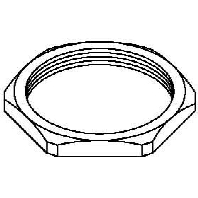 Locknut for cable screw gland M16 169 MS M16