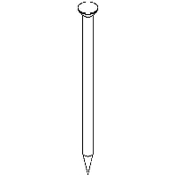 Stahlnadel gehrtet 2x60mm Stahl galv. 362 Z 60 G