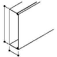 Wireway 60x200mm LKM60200FS