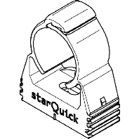 Tube clamp 14...16,5mm SQ-15 LGR