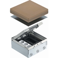 Installation box for underfloor duct UDHOME4 2V MT V