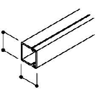 Wand- und Deckenkanal 20x20x2000 PVC sgr WDK20020GR