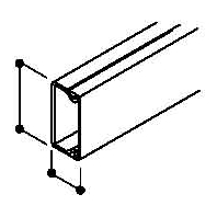 Wireway 30x30mm RAL9010 WDK30030RW