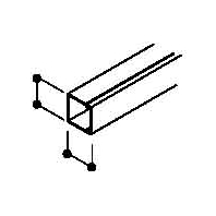 Wand+Deckenkanal 40x40mm,PVC WDK40040CW