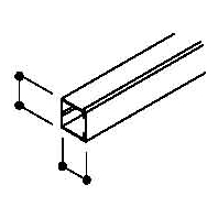 Wand+Deckenkanal m.Obert. 60x60mm,PVC WDK60060LGR