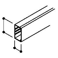 Wand+Deckenkanal m.Obert. 60x110mm,PVC WDK60110LGR