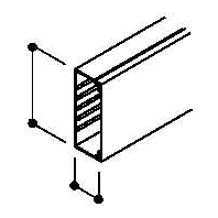 Wireway 60x150mm RAL9001 WDK60150CW