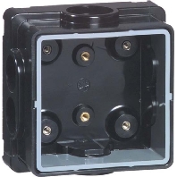 Einlassdose 1-fach sw Einbautiefe bis 75mm D 2270 DO