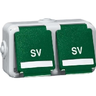 Socket outlet (receptacle) D 6632 WAB NA GN SV