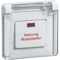 Heizung-Notschalter ws 1-pol.Universal D 81.516 V K HN